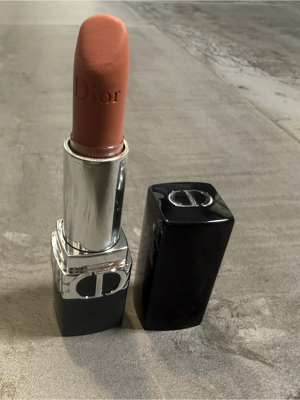 Rouge Dior 100 Creamy Lipstick in Warm Nude Matte Pink